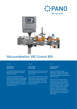 Vakuumdetektor VAC-Control 810