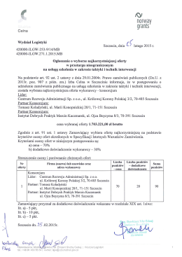 Ogłoszenie o wyborze