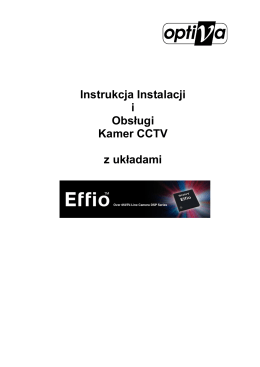 Instrukcja do kamer z układem Effio E VOCC_VODN OPTIVA