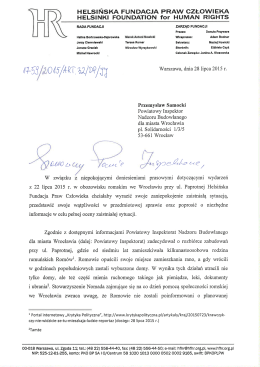 tutaj - Helsińska Fundacja Praw Człowieka