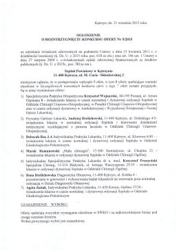 sprostowanie - Szpital Powiatowy w Kętrzynie