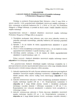 Elblag. dnia 10.12.2015 roku