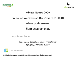 Obszar Natura 2000 Pradolina Warszawsko