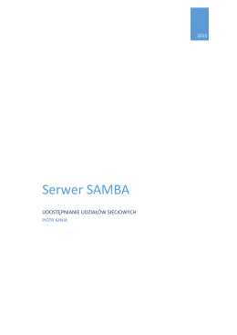 Serwer SAMBA - trener
