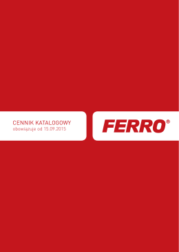 Cennik katalogowy FERRO 2015-09-15