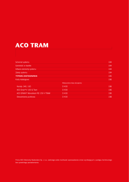 ACO TRAM - Karta katalogowa (plik PDF)