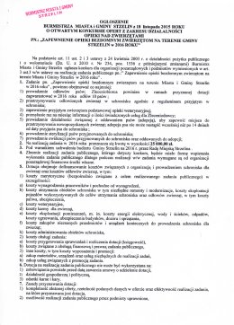 Zapewnienie opieki bezdomnym zwierzętom