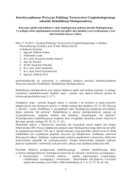 Interdyscyplinarne Wytyczne Polskiego Towarzystwa