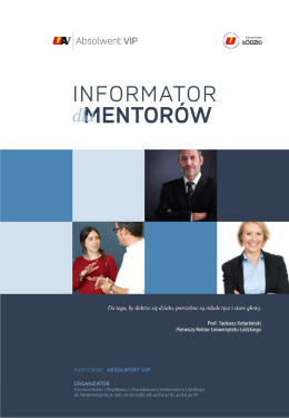 Informator dla mentorów