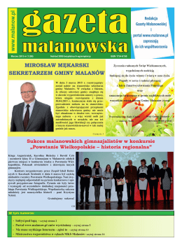 Gazeta Malanowska nr 99 marzec 2015