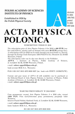 POLISH ACADEMY OF SCIENCES