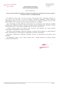 woj. lOÓZkle zARzĄDzENIE NR 92/2015