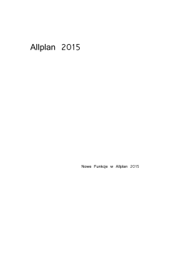 Co nowego w Allplan 2015.0