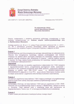 16.03.2015 Odpowiedzi na pytania