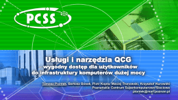 QCG-Portal - Konferencja użytkowników KDM