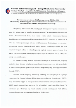 Centrum Badań Translacyjnych i Biologii Molekularnej Nowotwor&oacute;w