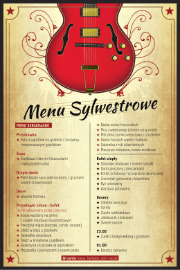 menu sylwestrowe