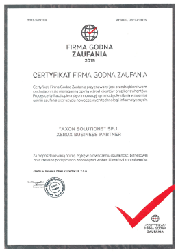 FIRMA GODNA zAuFANiA