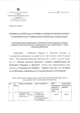 35-073 RZESZÓW, Skr. Poczt. 303