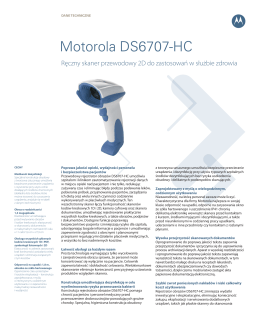 Dane techniczne rejestratora obrazów DS6707-HC - d