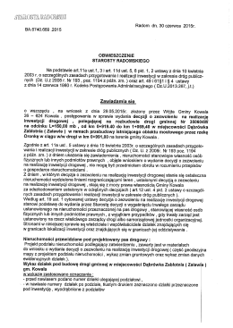 -- - w nawiasie numery działek po podziaie, tłustym drukiem