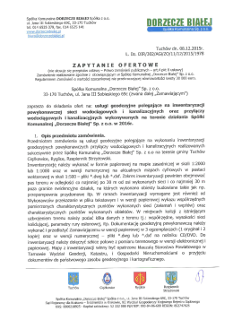 Sp&oacute;łka Komunalna DORZECZE BIAŁEJ Sp&oacute;łka z o.o. ul. Jana III