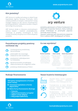 ARP Venture informacje