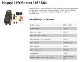 Napęd LiftMaster LM3800