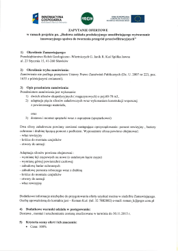 INNOWĹCYJNĹ uwa Euwovusu