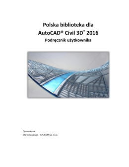 Polska biblioteka dla AutoCAD® Civil 3D® 2016