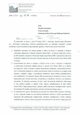 Ministerstwo Środowiska - Fundacja na Rzecz Rozwoju Polskiego