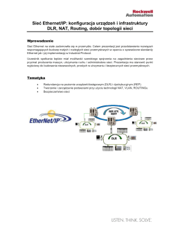 Sieć Ethernet/IP - Rockwell Automation