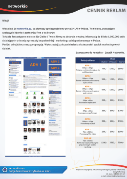 CENNIK REKLAM - Networkio.eu