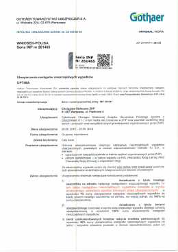 GOTHAER TOWARZYSTWO UBEZPIECZEŃ S.A.