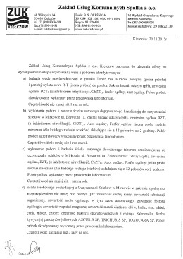 Wykonywanie analiz wraz z poborem akredytowanym