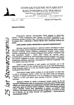 STOWARZYSZENIE NOTARIUSZY RZECZYPOSPOLITEJ POLSKIEJ
