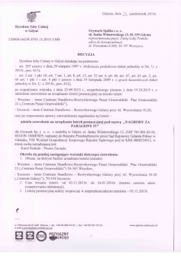 Gdynia. dnia ,ZL październik 2015r. Dyrektor Izby Celnej w