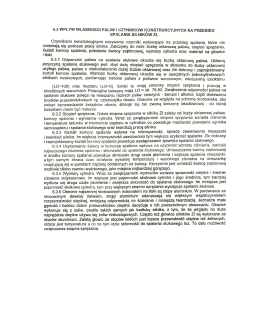 6.3 Wpływ własnosci paliwa i czynnikow konstrukcyjnych na