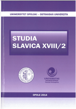 STUDIA SLAVICA - č&iacute;slo 18/2