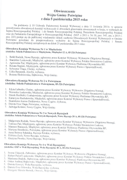 Obwieszczenie o składach OKW