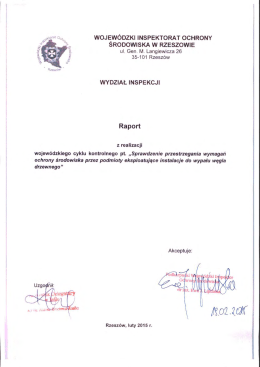Sprawdzenie przestrzegania wymagań ochrony środowiska przez