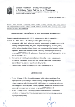 Zarząd Praskich Teren&oacute;w Publicznych w Dzielnicy