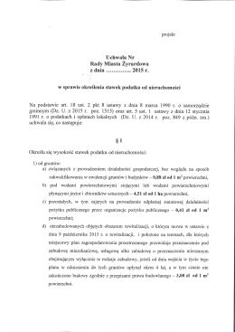 projekt uchwały
