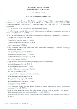 Uchwała nr XVI/106/2015 z dnia 17 listopada