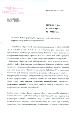 pobierz plik: Pismo do firmy EKOFOL II S.A. z dn. 12.02