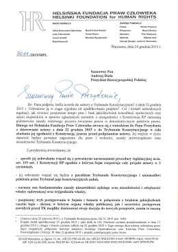 tutaj - Programy Helsińskiej Fundacji Praw Człowieka