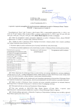 w sprawie szczeg&oacute;łowych zasad ponoszenia odpłatności za pobyt w