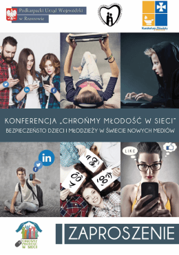 Zaproszenie - Chrońmy Młodość w Sieci