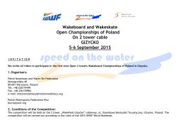 Wakeboard and Wakeskate Open Championships of Poland On 2