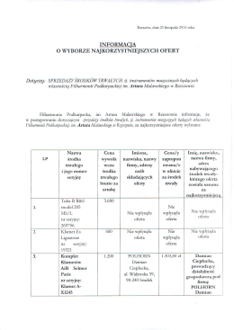 informac a - Filharmonia Podkarpacka